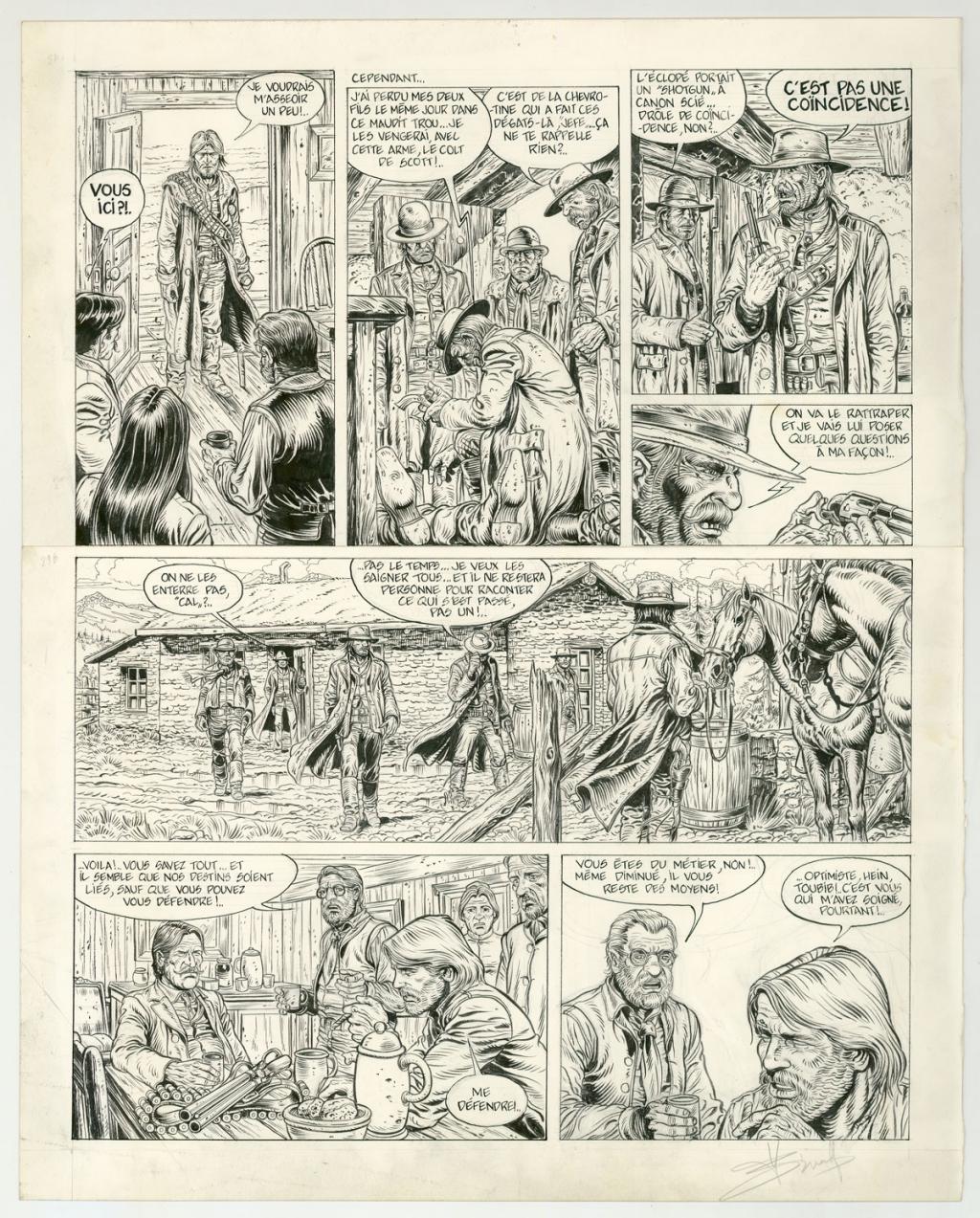 planche originale - Yves Swolfs - Encre de Chine sur papier - 3186