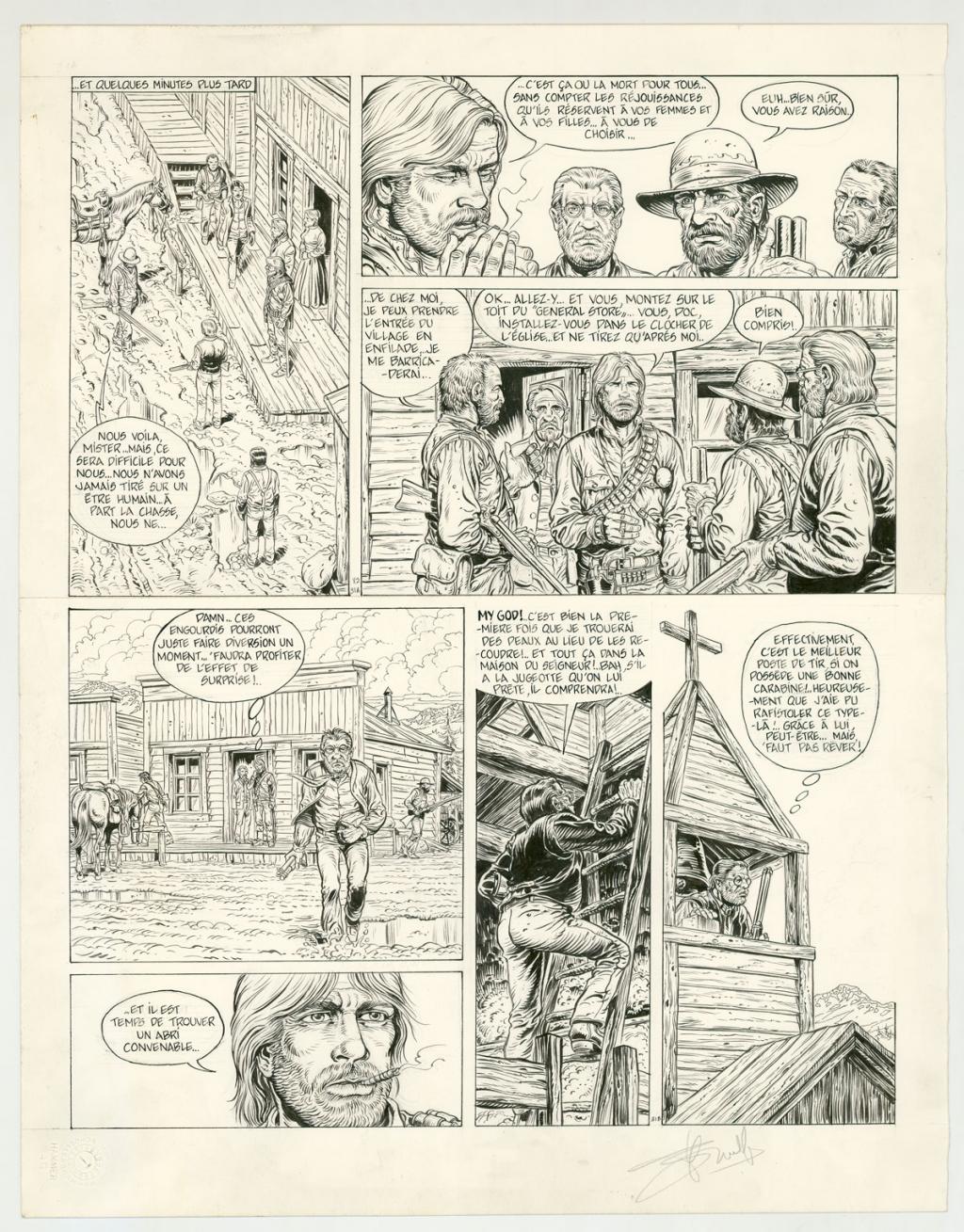 planche originale - Yves Swolfs - Encre de Chine sur papier - 3187