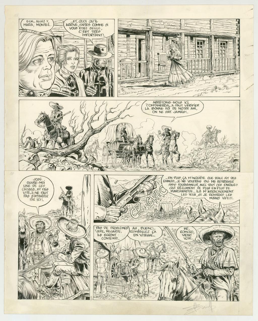 planche originale - Yves Swolfs - Encre de Chine sur papier - 3188