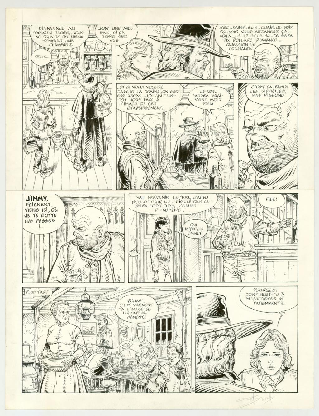 planche originale - Yves Swolfs - Encre de Chine sur papier - 3190