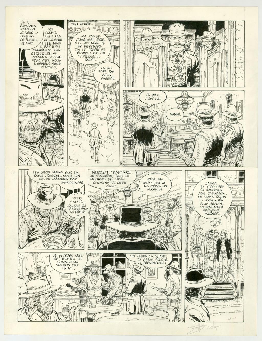 planche originale - Yves Swolfs - Encre de Chine sur papier - 3192