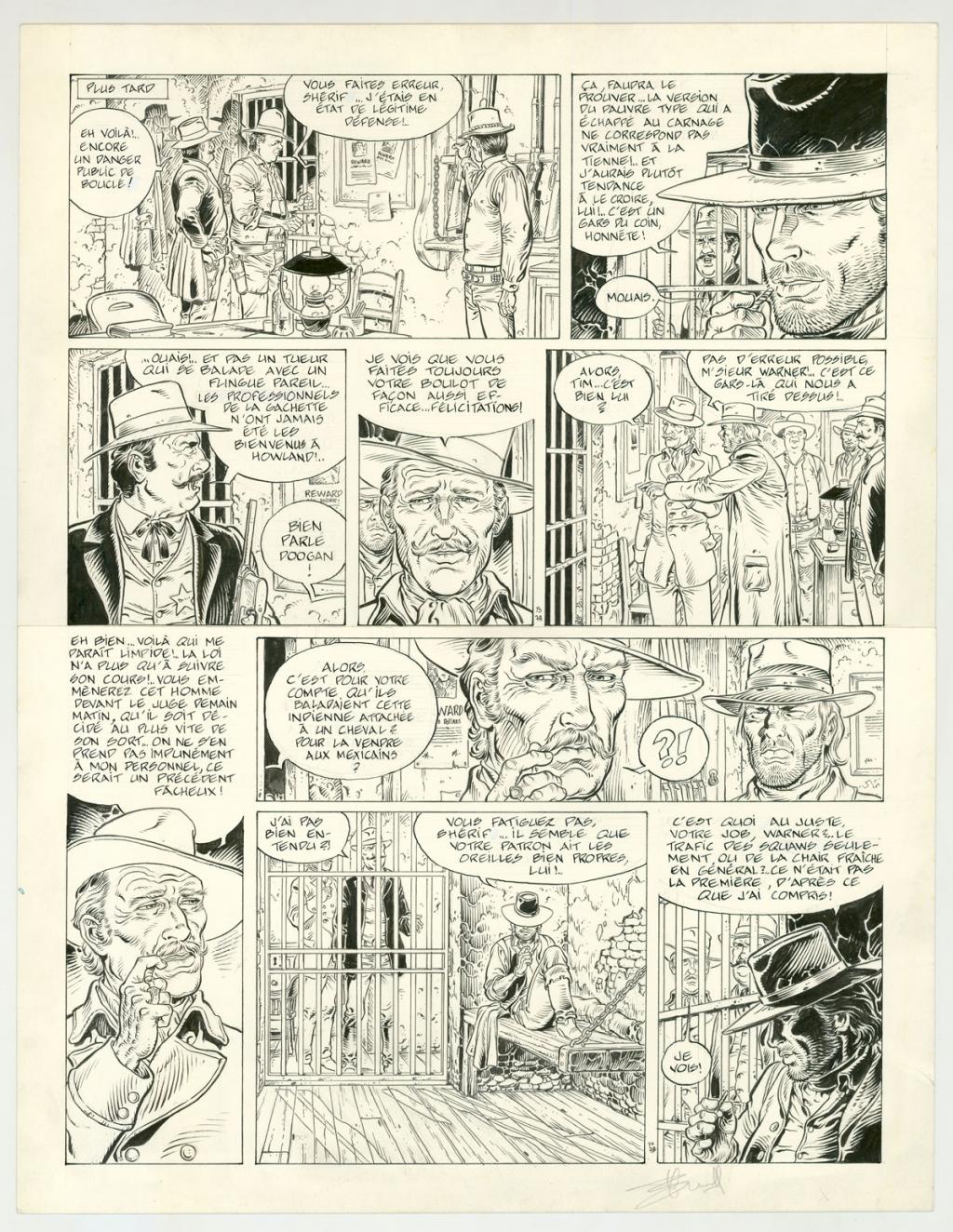 planche originale - Yves Swolfs - Encre de Chine sur papier - 3193