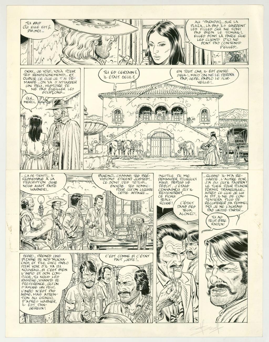 planche originale - Yves Swolfs - Encre de Chine sur papier - 3194