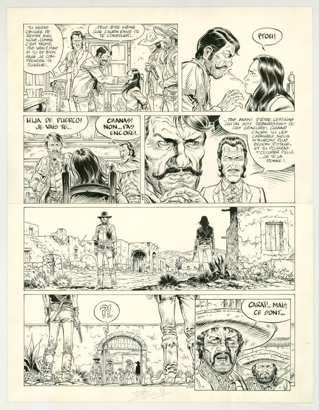 planche originale - Yves Swolfs - Encre de Chine sur papier - 3195