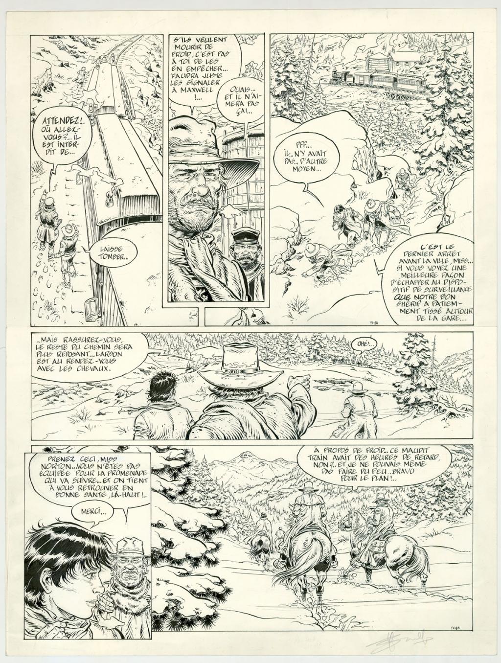 planche originale - Yves Swolfs - Encre de Chine sur papier - 3198