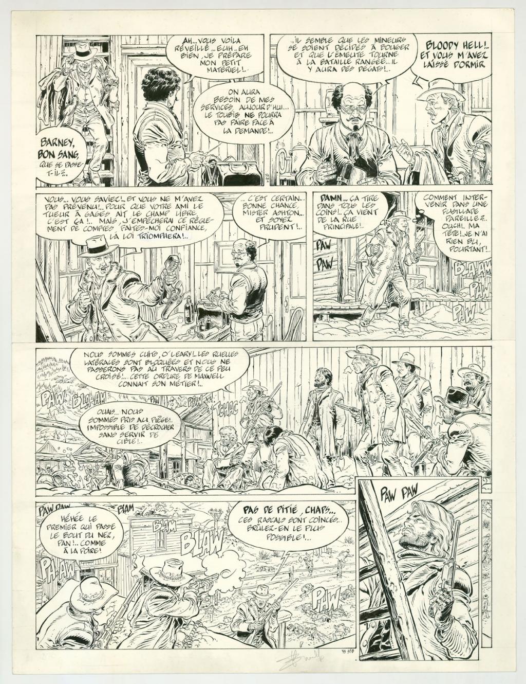 planche originale - Yves Swolfs - Encre de Chine sur papier - 3199