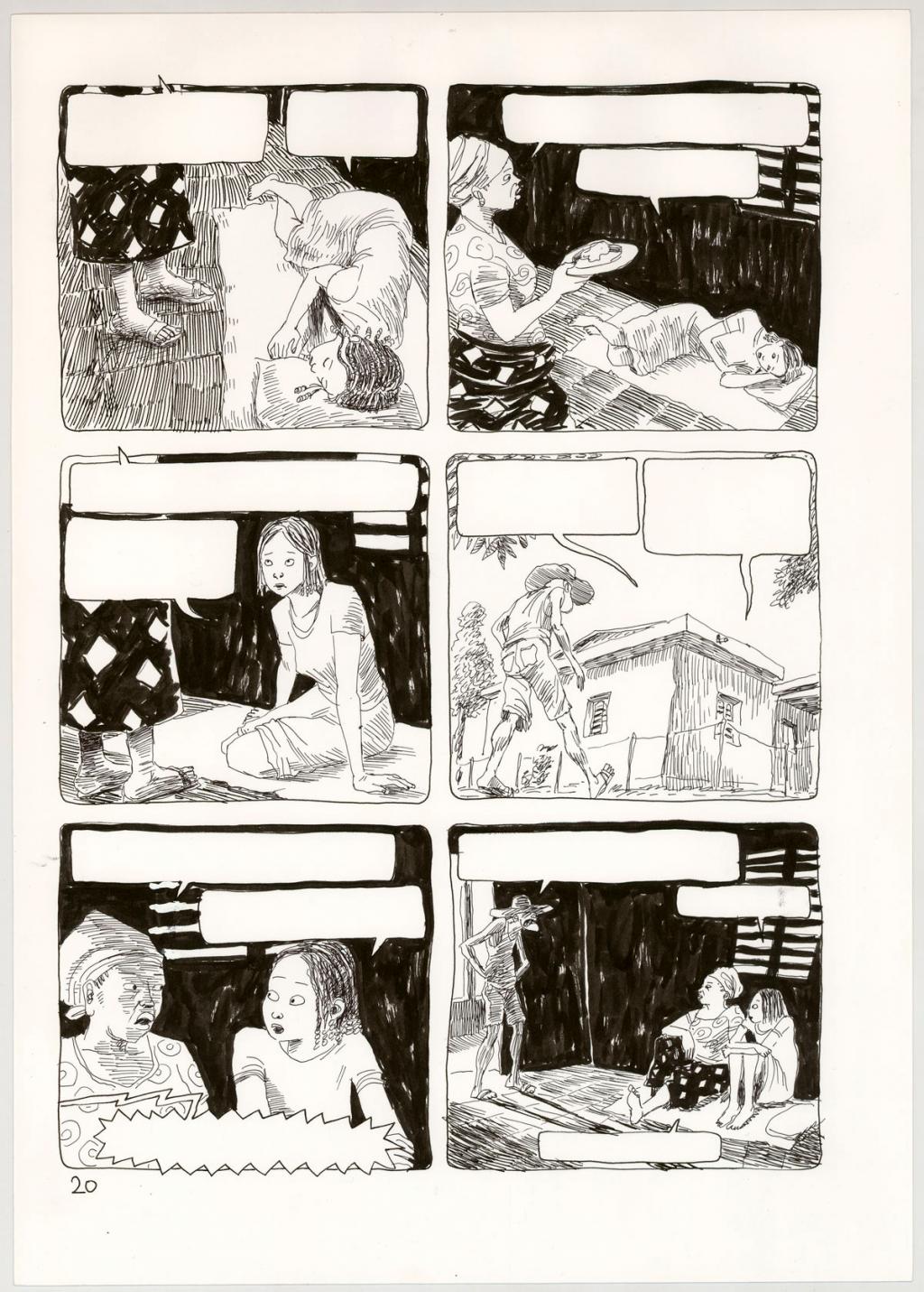 Planche originale - Clément Oubrerie - Encre de Chine sur papier - 4431