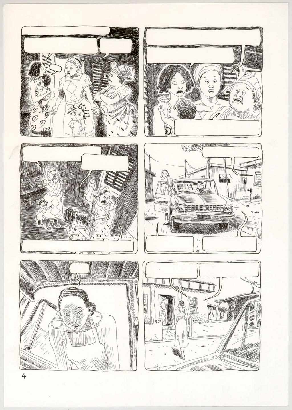 Planche originale - Clément Oubrerie - Encre de Chine sur papier - 4548