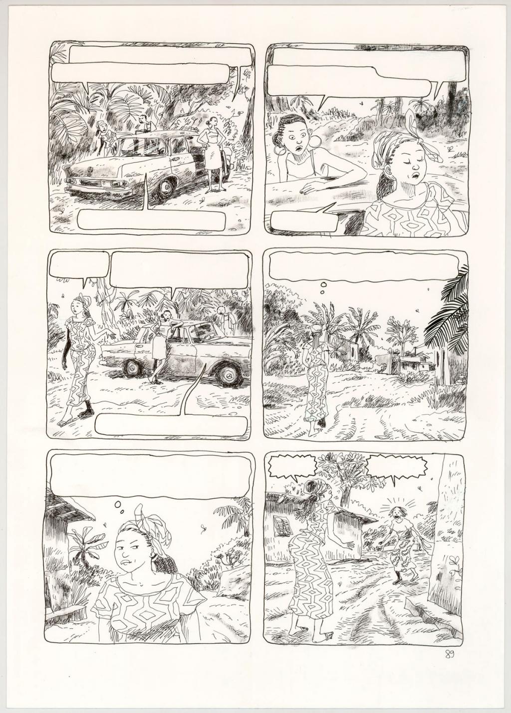 Planche originale - Clément Oubrerie - Encre de Chine sur papier - 4432