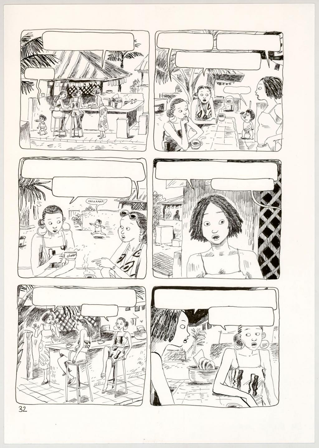 Planche originale - Clément Oubrerie - Encre de Chine sur papier - 4433