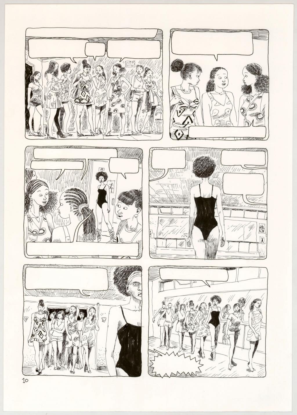 Planche originale - Clément Oubrerie - Encre de Chine sur papier - 4434