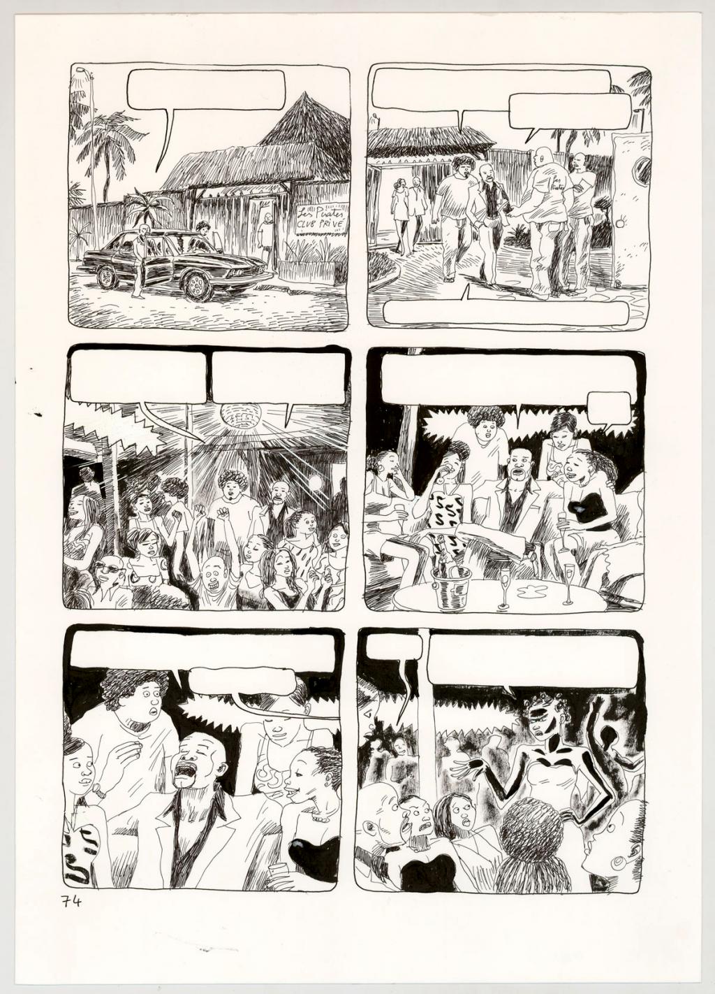 Planche originale - Clément Oubrerie - Encre de Chine sur papier - 4435