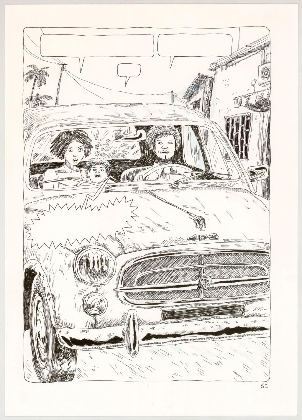 Planche originale - Clément Oubrerie - Encre de Chine sur papier - 4437