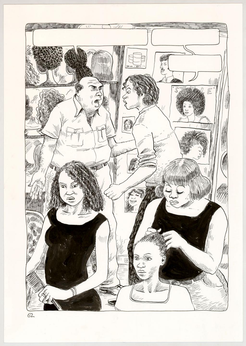 Planche originale - Clément Oubrerie - Encre de Chine et feutre sur papier - 4438