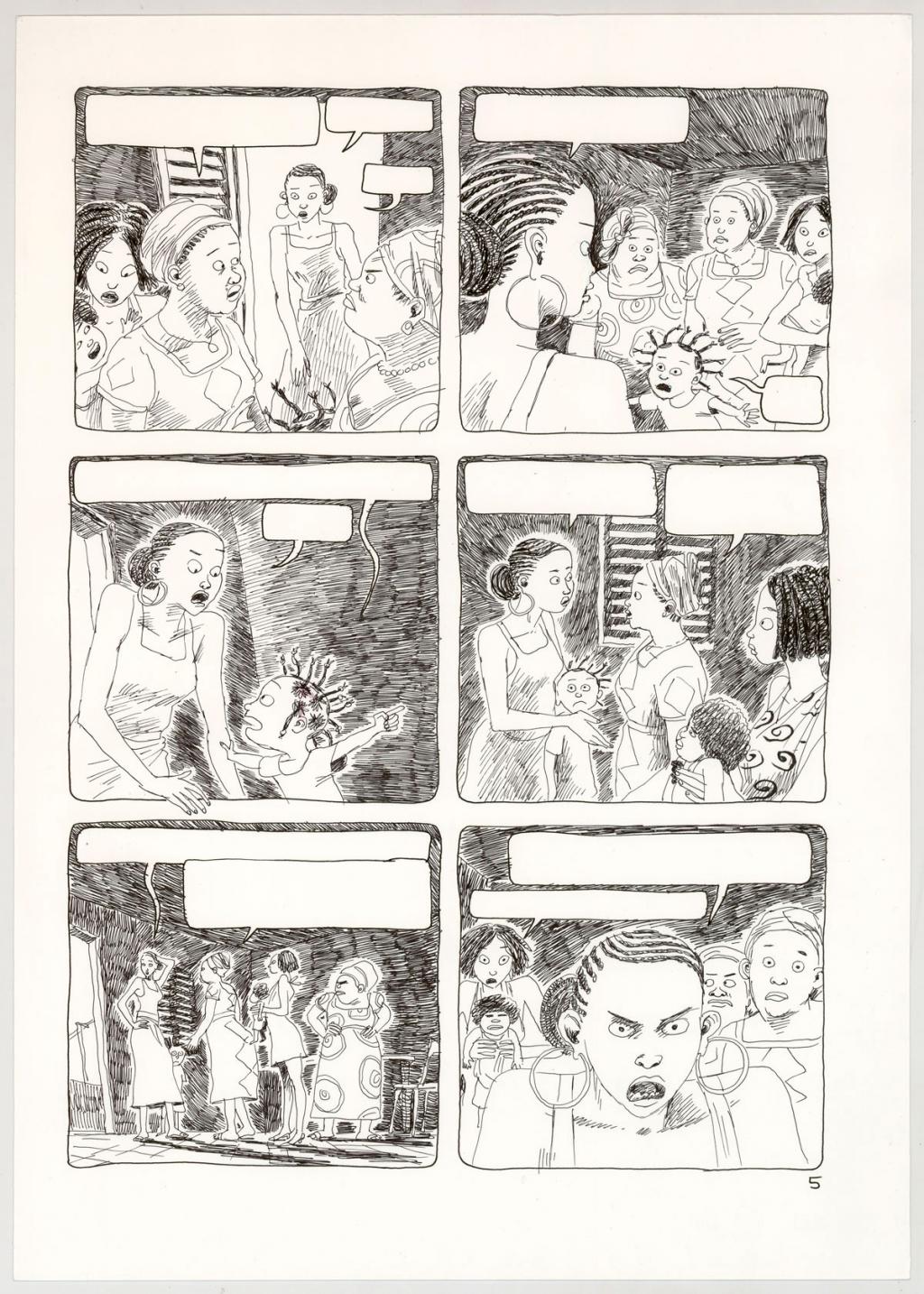 Planche originale - Clément Oubrerie - Encre de Chine sur papier - 4439