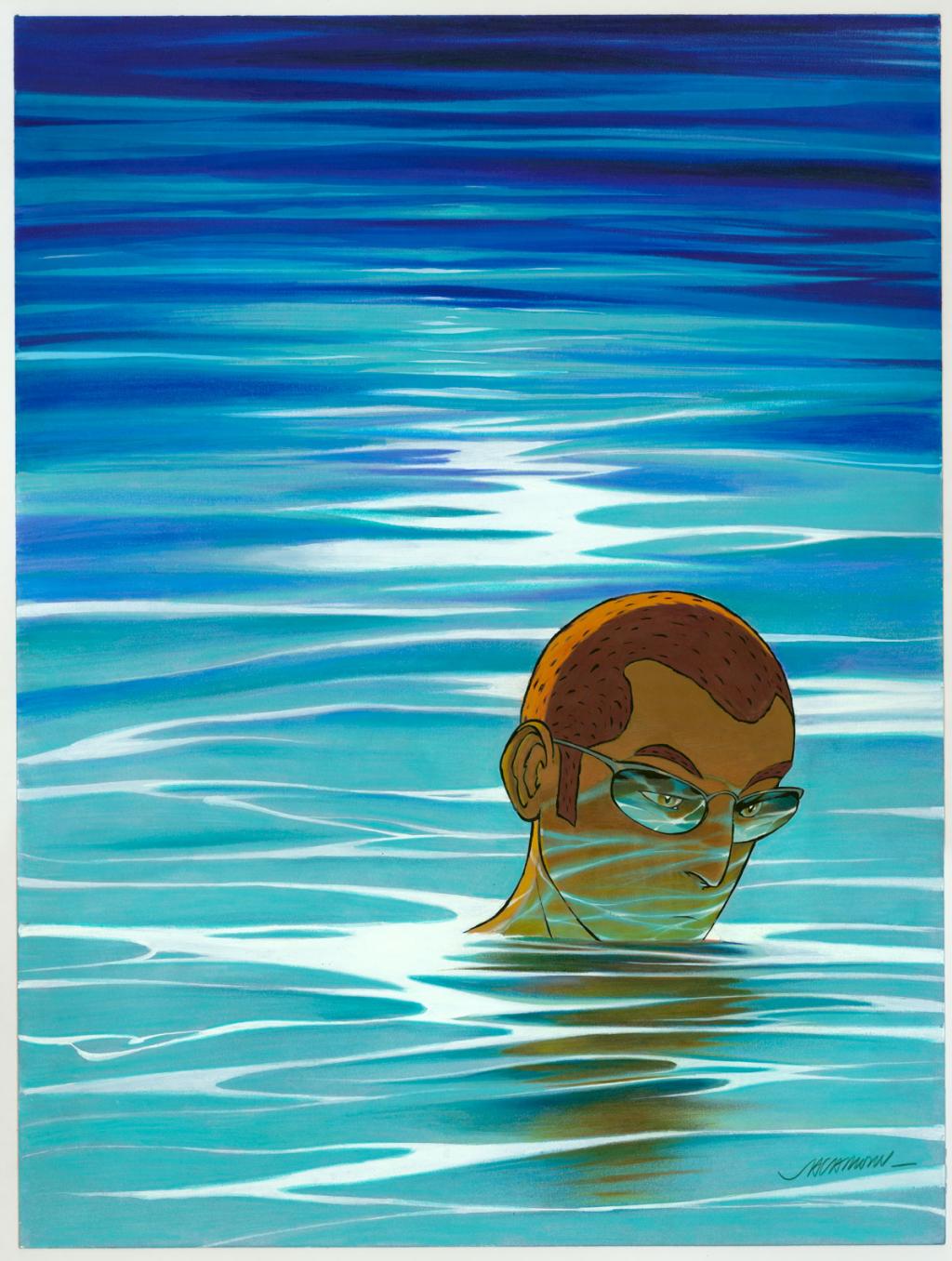 Illustration originale réalisée d'après la couverture du tome 12 - Luc Jacamon - Feutre permanent Pantone - 6244