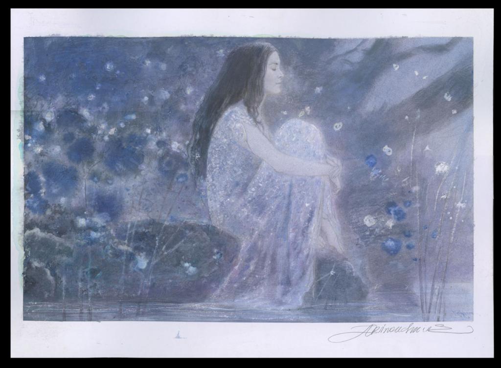 Illustration originale - Andréï Arinouchkine - Aquarelle sur papier - 4104