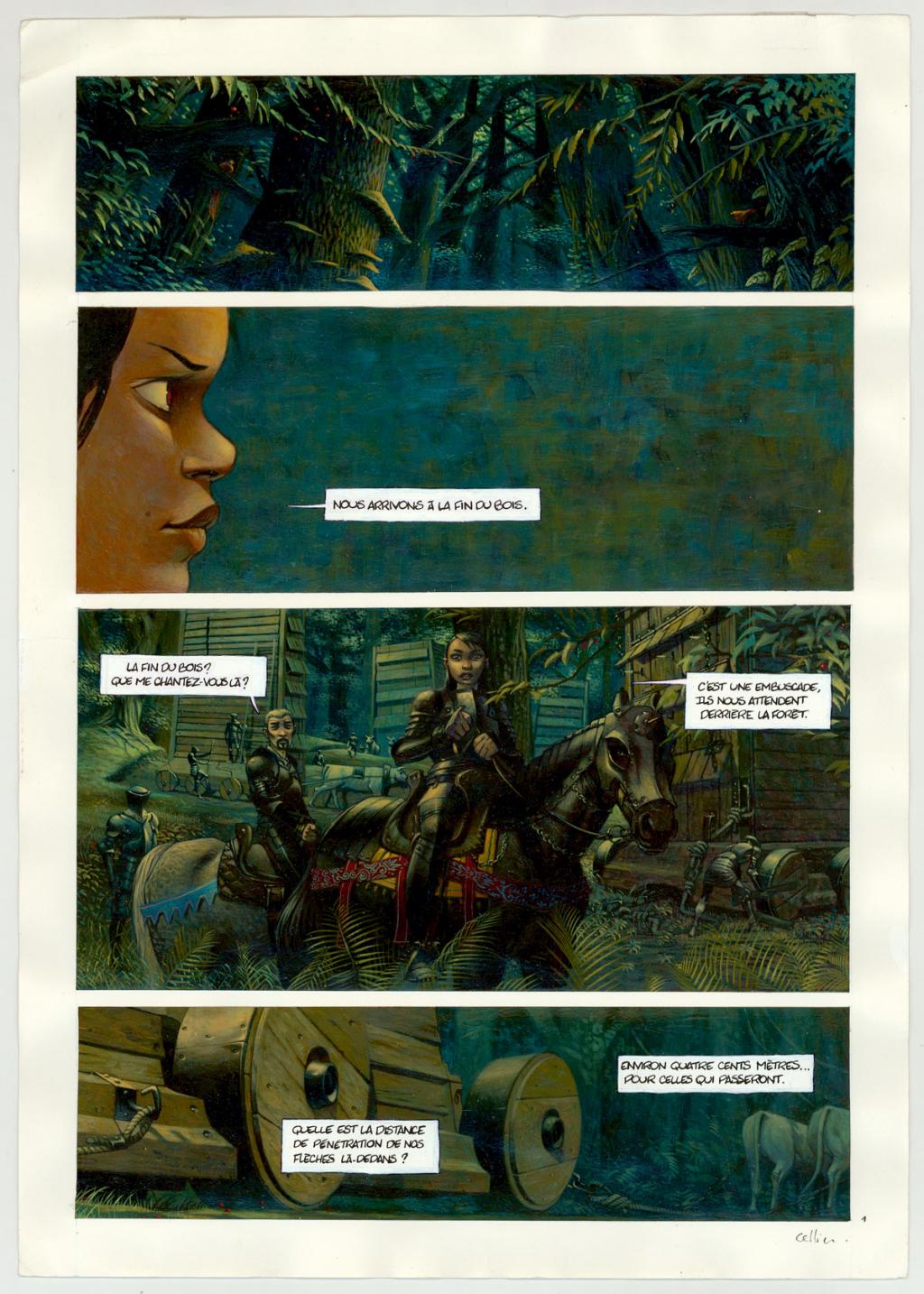 Planche originale - Jean-François Cellier - Acrylique sur papier - 3221