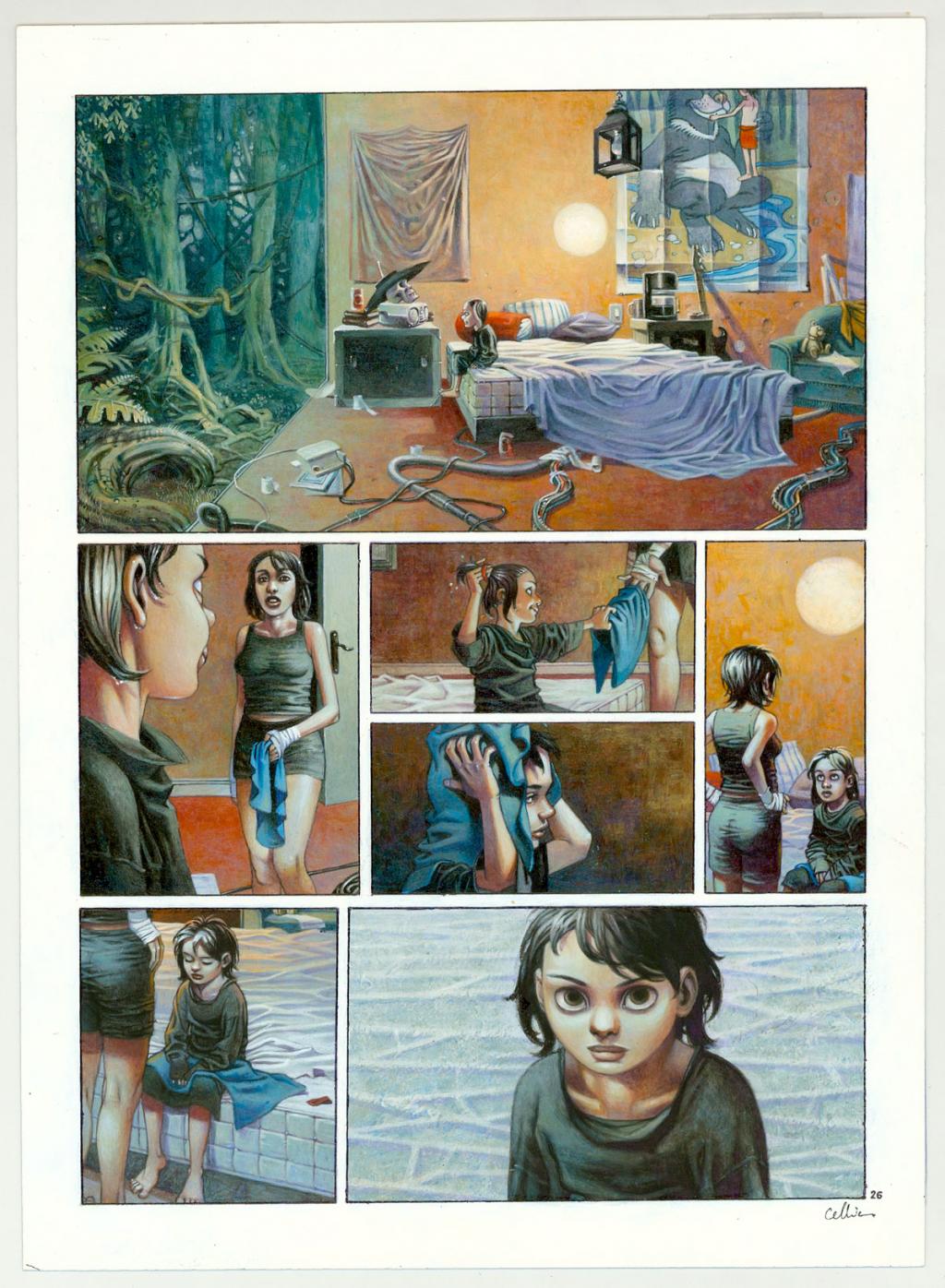 Planche originale - Jean-François Cellier - Acrylique sur papier - 3225