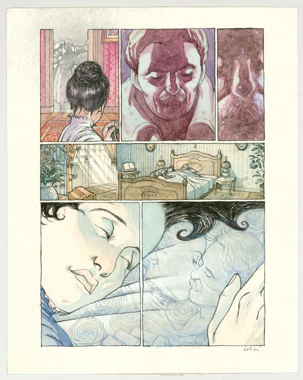 Lot de 4 planches originales - Jean-François Cellier - Acrylique sur papier - 3228