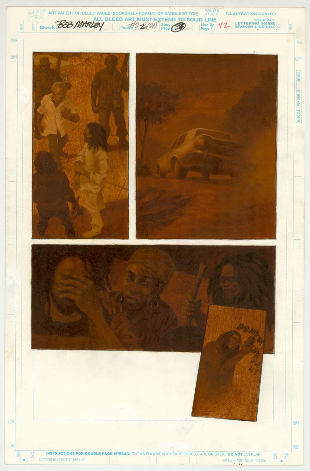 Planche originale - Gene Colan - Acrylique sur papier - 3234