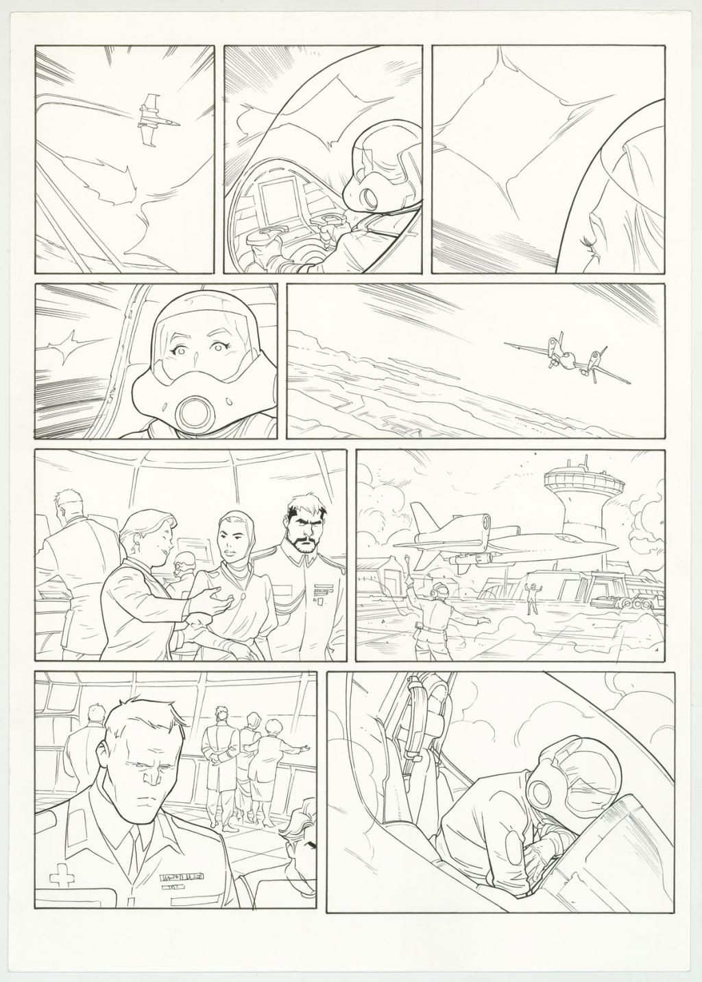 Planche originale - Marcial Toledano - Encre de Chine sur papier - 3265