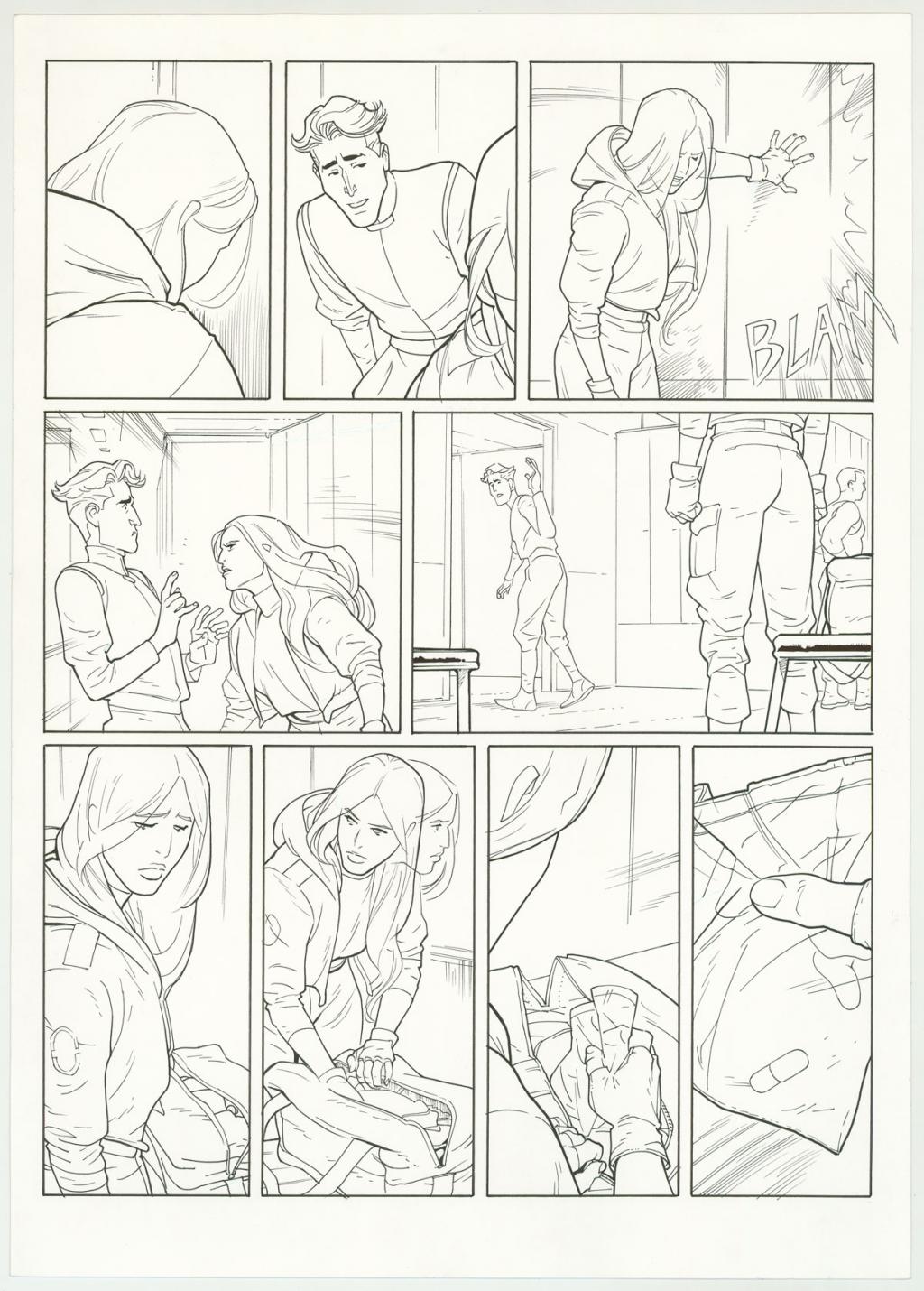 Planche originale - Marcial Toledano - Encre de Chine sur papier - 3266