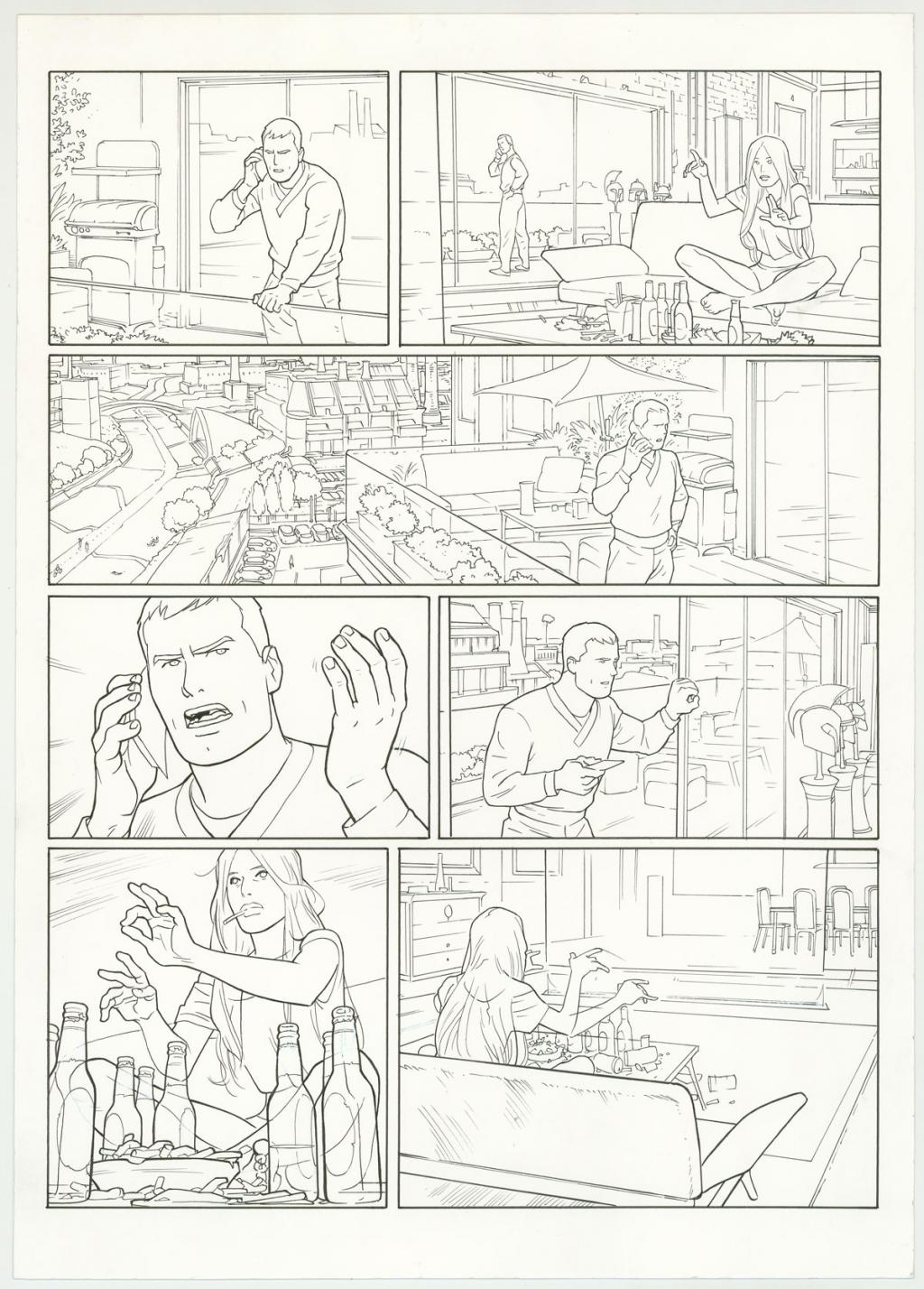 Planche originale - Marcial Toledano - Encre de Chine sur papier - 3267