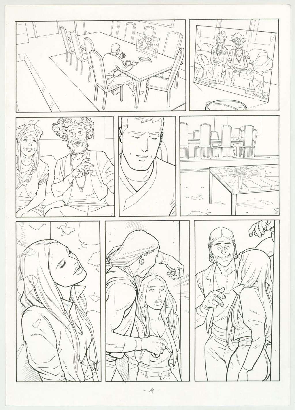 Planche originale - Marcial Toledano - Encre de Chine sur papier - 3270