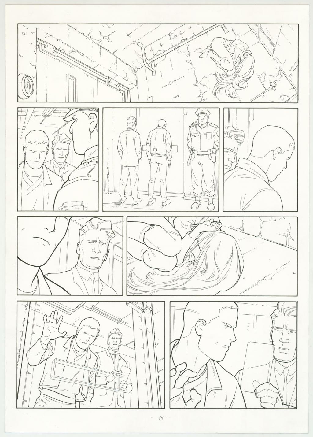 Planche originale - Marcial Toledano - Encre de Chine sur papier - 3273