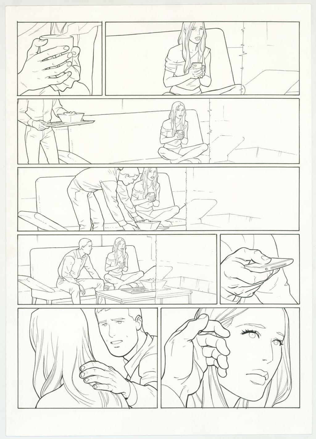 Planche originale - Marcial Toledano - Encre de Chine sur papier - 3275