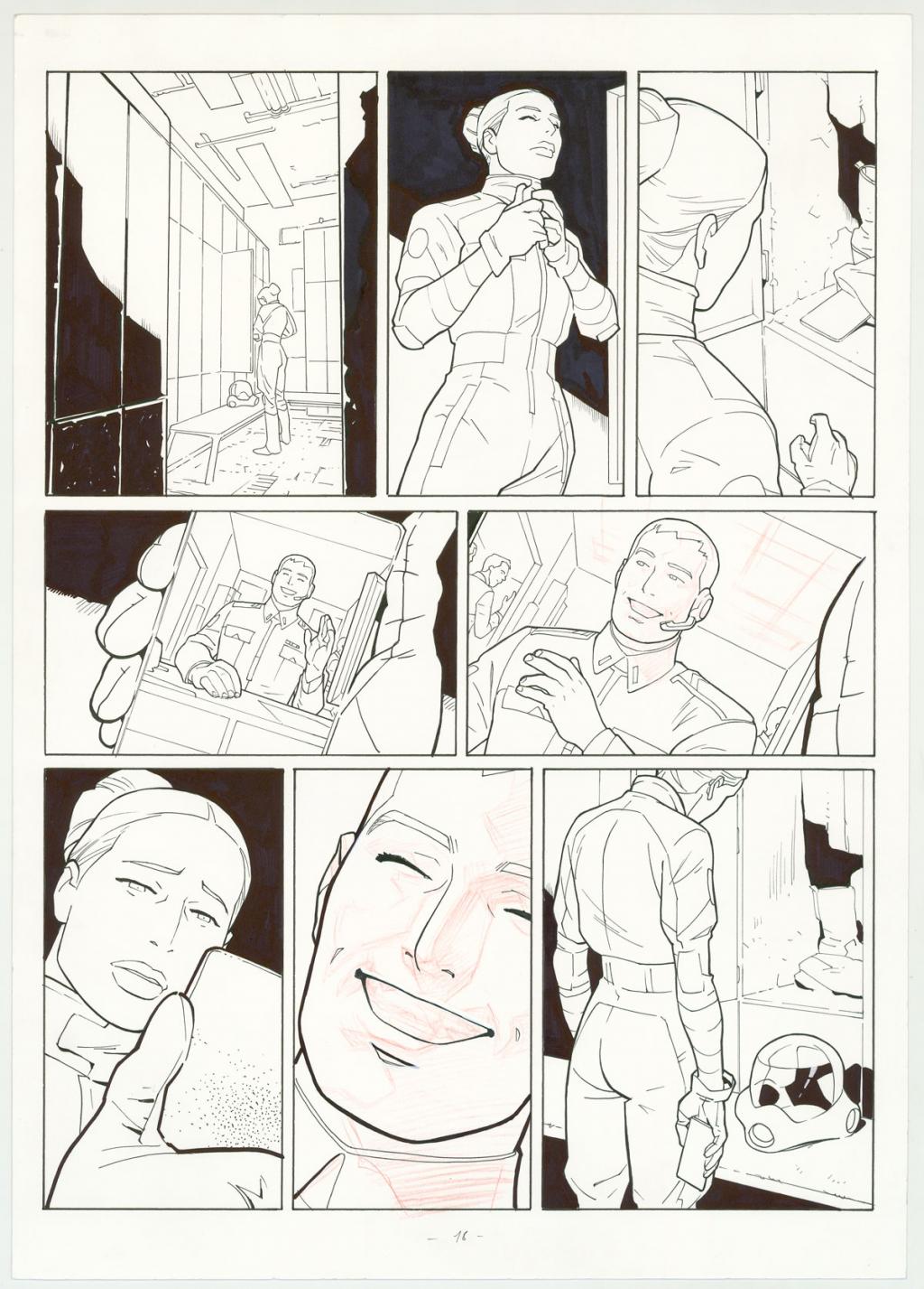 Planche originale - Marcial Toledano - Encre de Chine sur papier - 3277