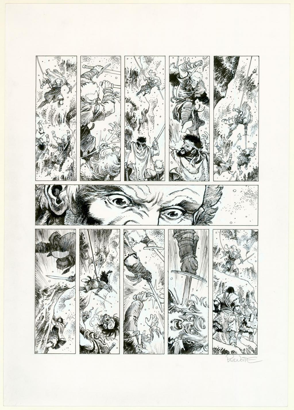 Planche originale n°62 - Joël Parnotte - Encre de Chine sur papier - 5123