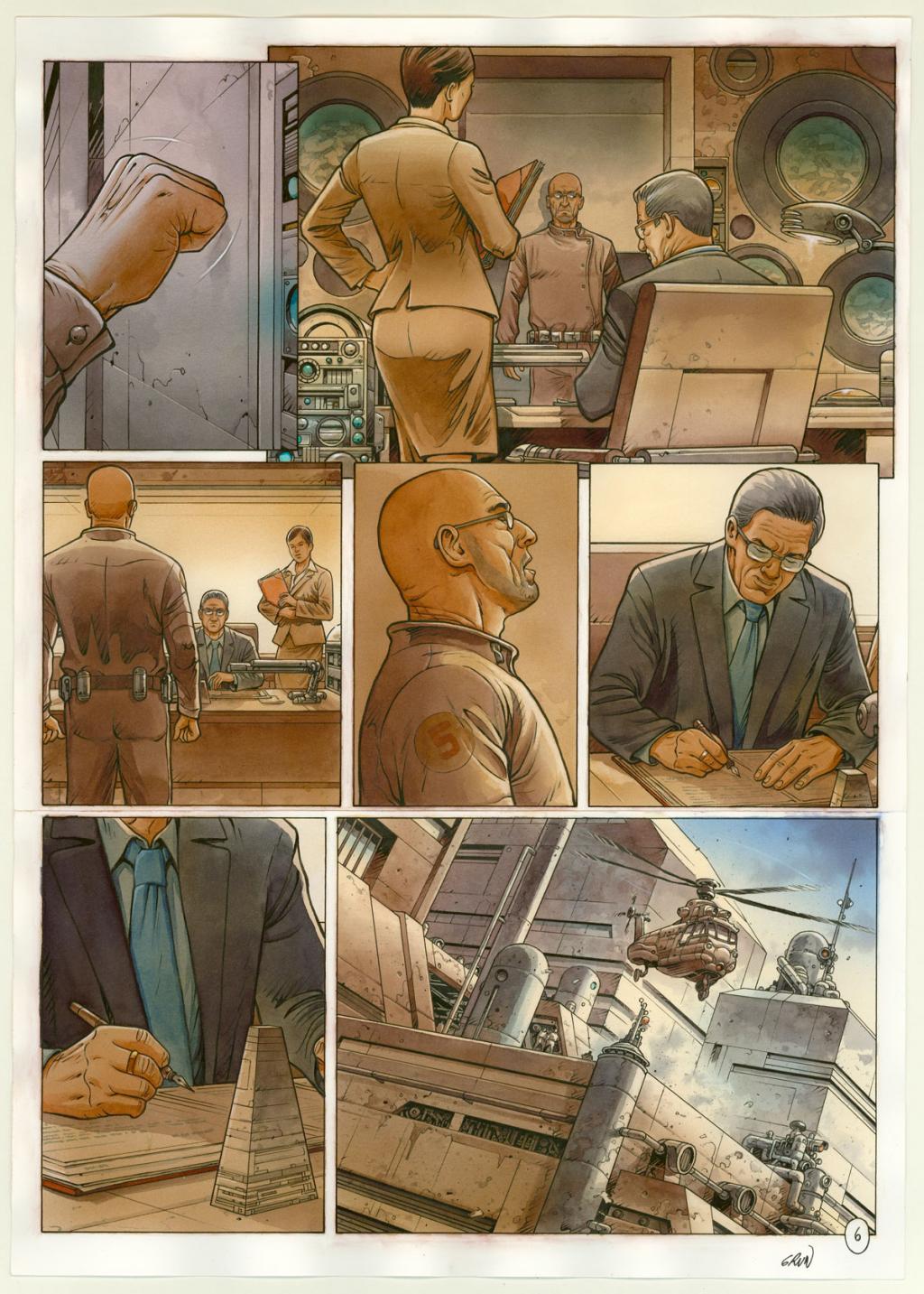 Planche originale n°6 - Grun - Technique mixte - 3326