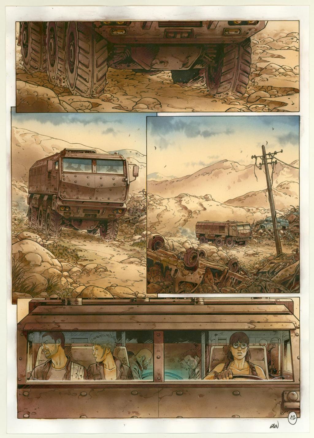 Planche originale n°12 - Grun - Technique mixte - 3325