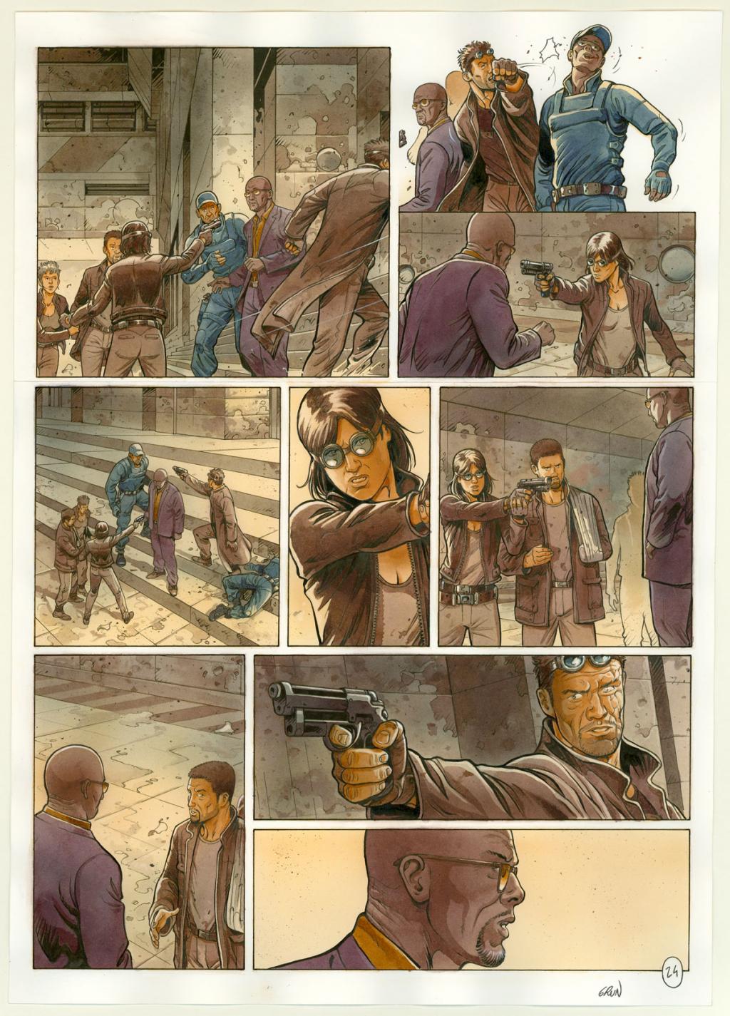 Planche originale n°24 - Grun - Technique mixte - 3321