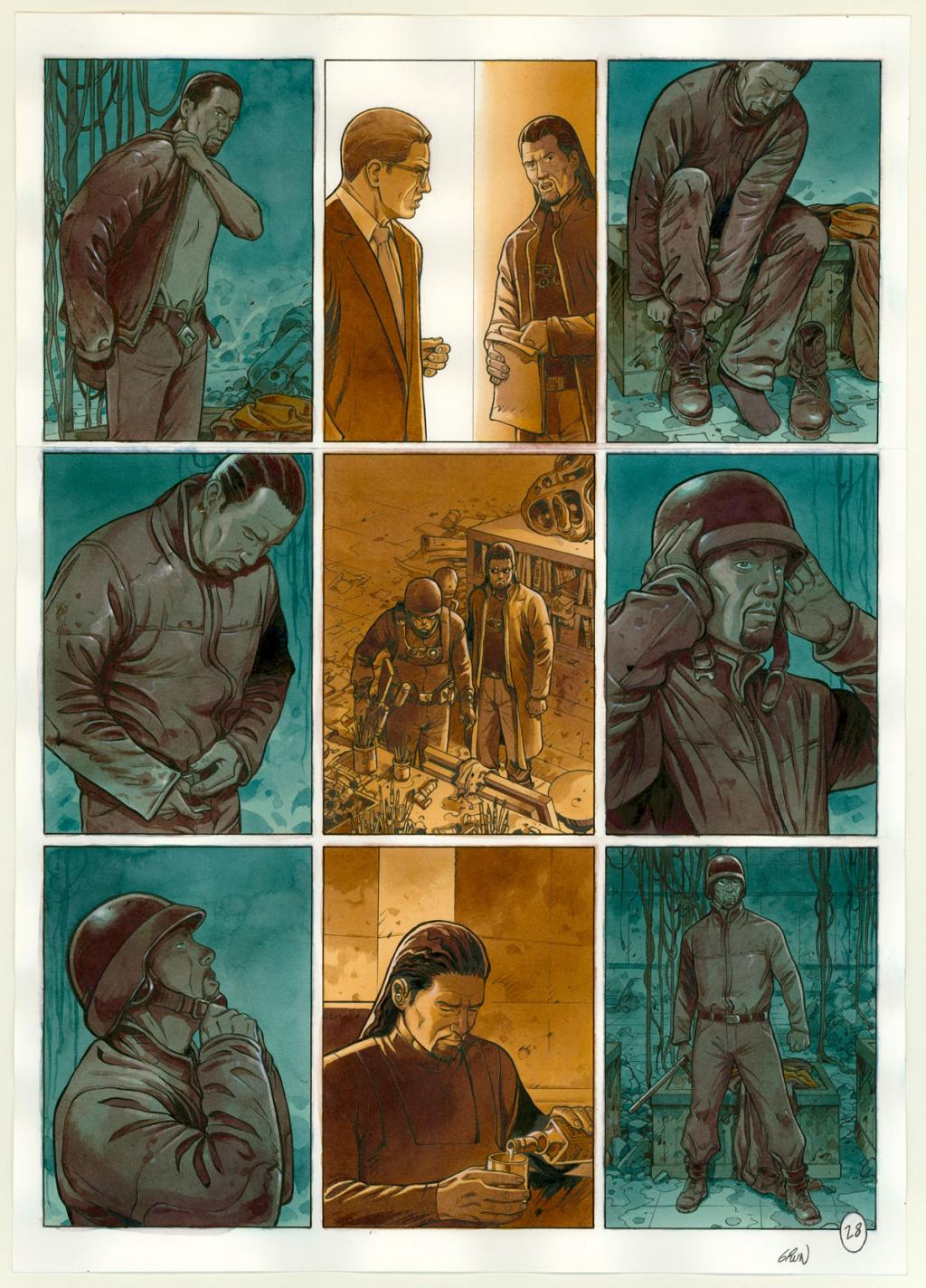 Planche originale n°28 - Grun - Technique mixte - 3318