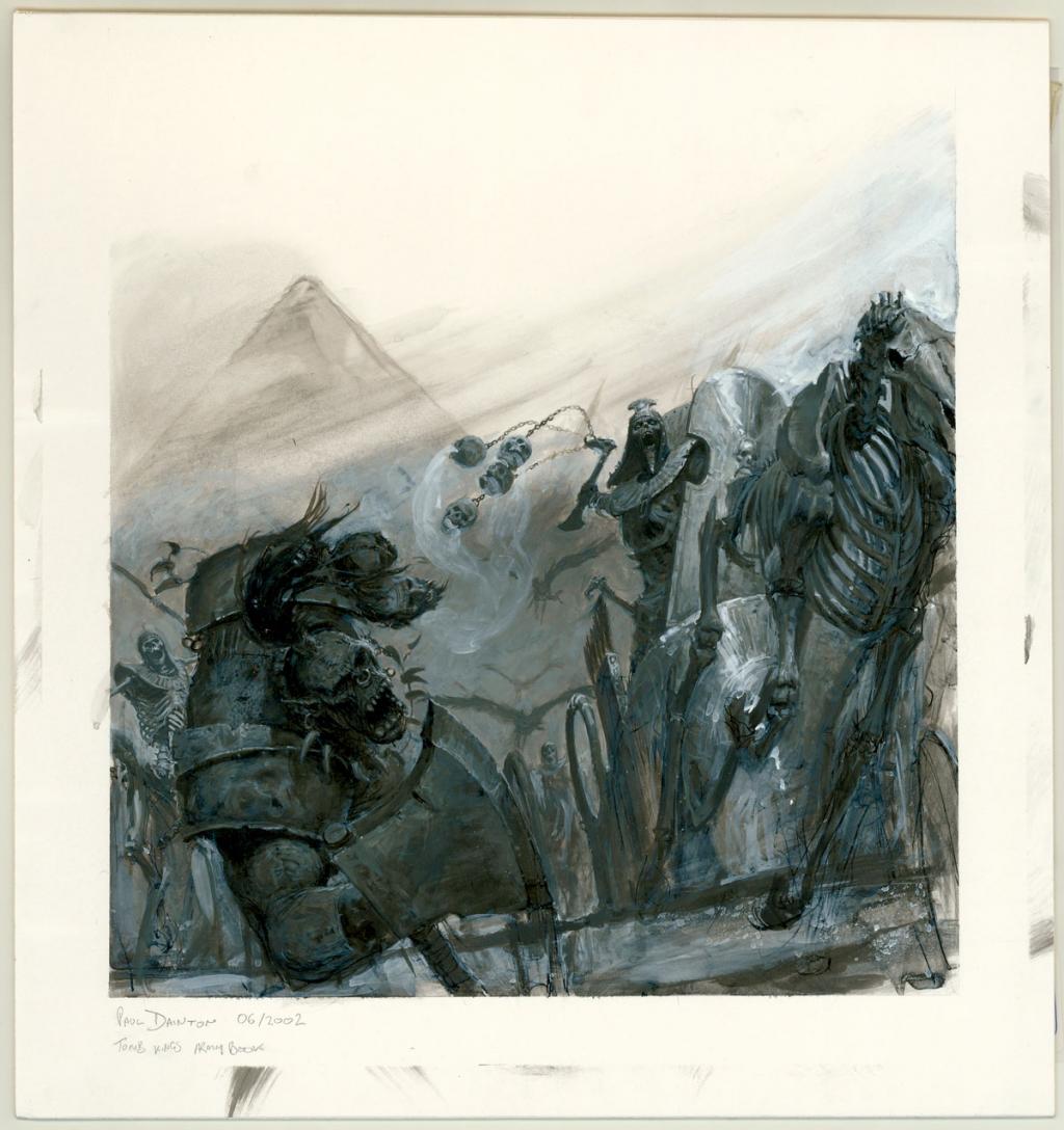 Illustration originale "Tomb Kings - Paul Dainton - Acrylique et encre de Chine sur papier - 3303