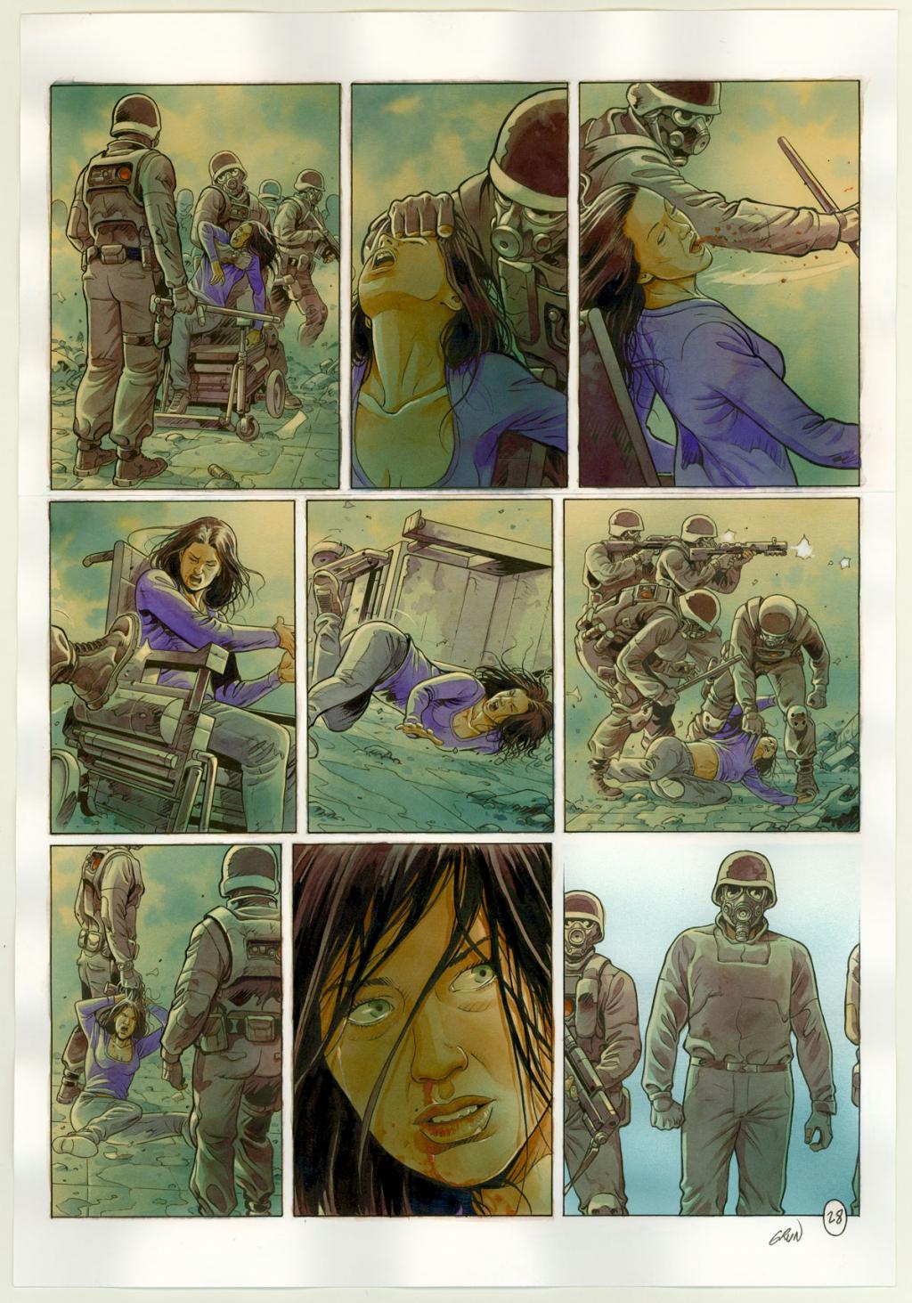 Planche originale n°28 - Grun - Technique mixte - 3311