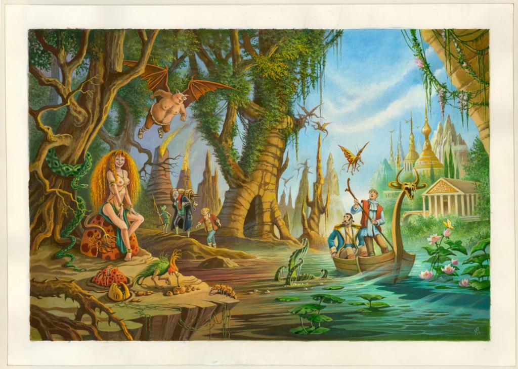 Couverture originale de l'intégrale - Florence Magnin - Gouache sur papier - 4127