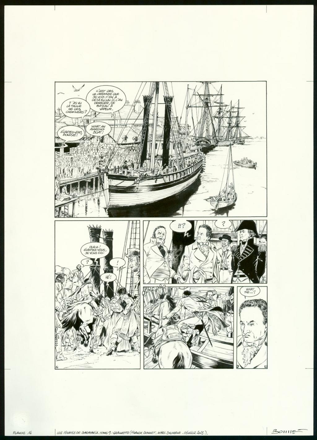 Planche originale - Franck Bonnet - Encre de Chine sur papier - 3357