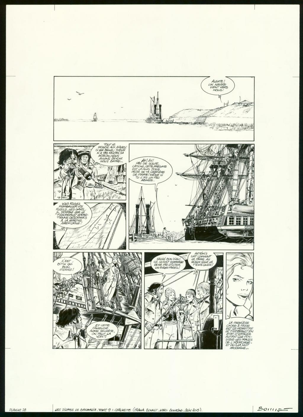 Planche originale - Franck Bonnet - Encre de Chine sur papier - 3356