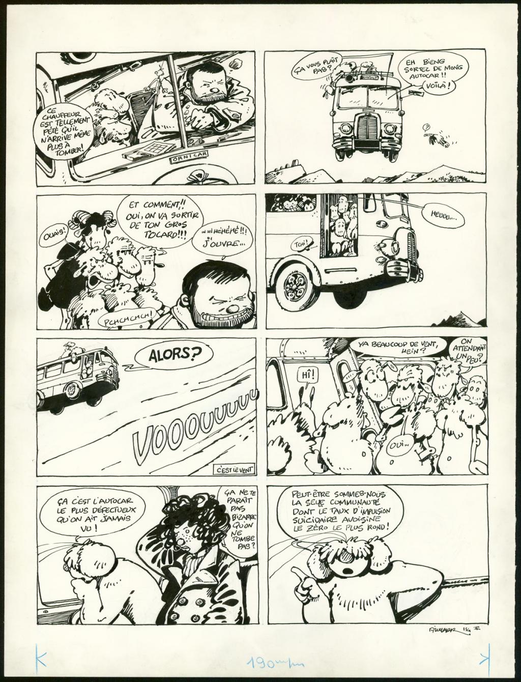 Planche originale 2 du gag 154 - F'murr - Encre de Chine sur papier - 3696