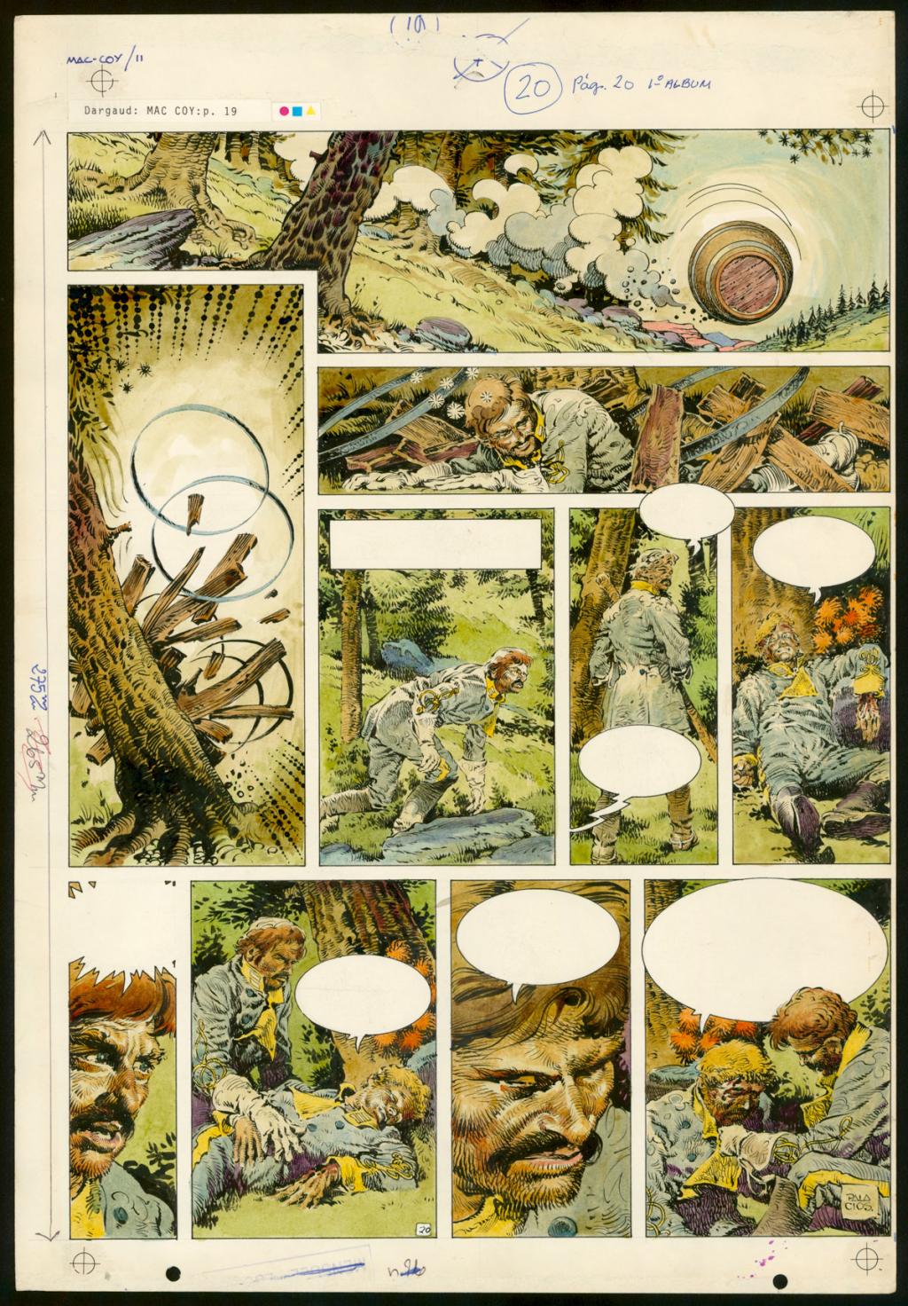 Planche originale n°20 - Antonio Hernandez Palacios - Encre de couleur et encre de Chine sur papier - 3416