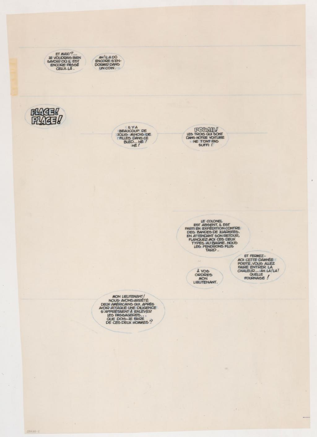 Planche originale n°13 avec calque de texte - Antonio Hernandez Palacios - Encre de Chine sur papier - 3415