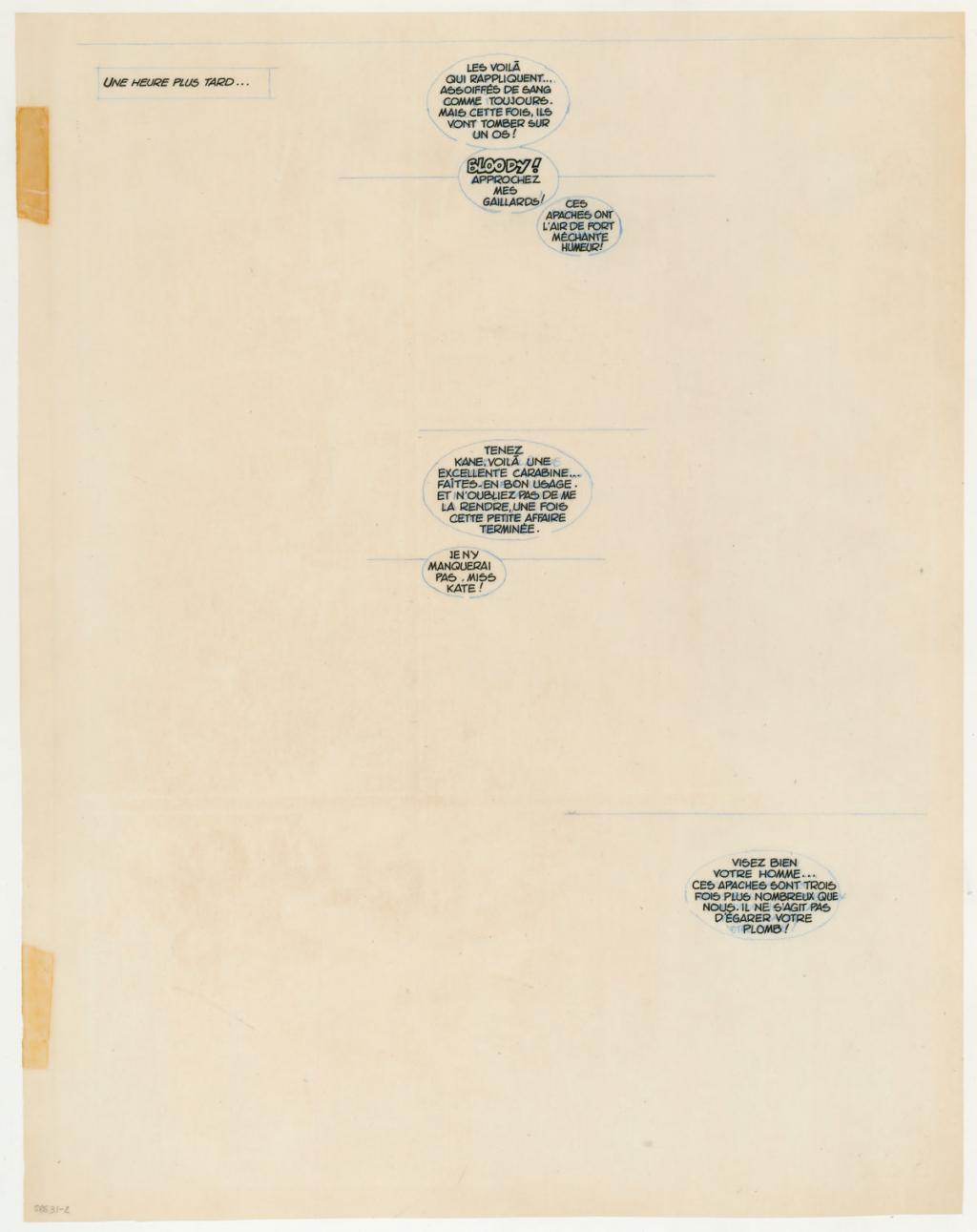 Planche originale n°33 avec calque de texte - Antonio Hernandez Palacios - Encre de Chine sur papier - 5616