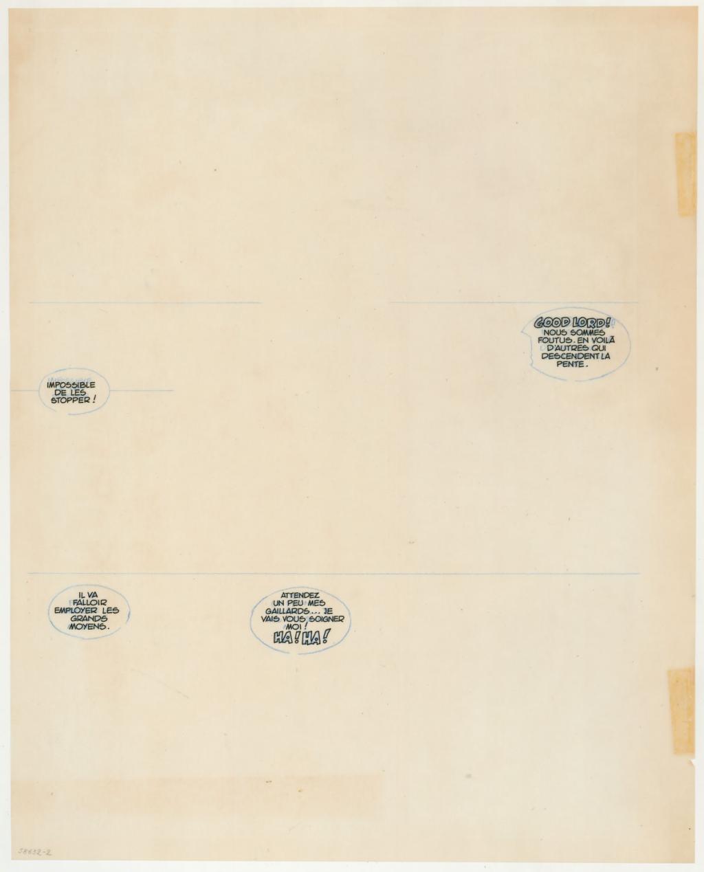 Planche originale n°34 avec calque de texte - Antonio Hernandez Palacios - Encre de Chine sur papier - 5615