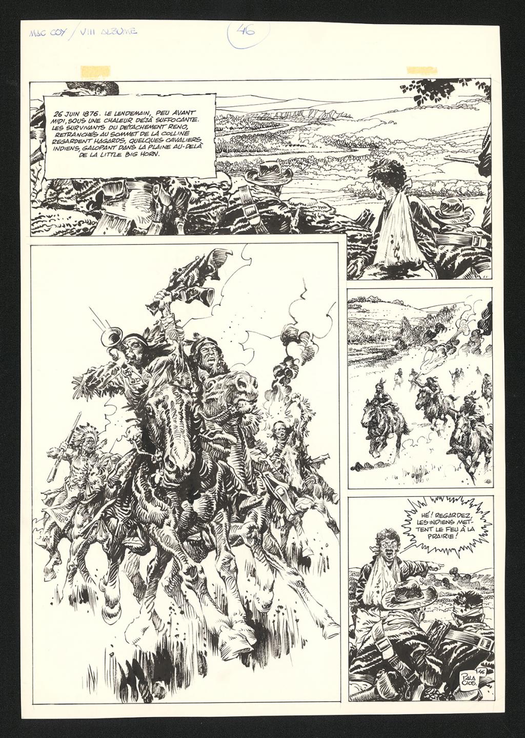 Planche originale n°46 - Antonio Hernandez Palacios - Encre de Chine sur papier - 4483