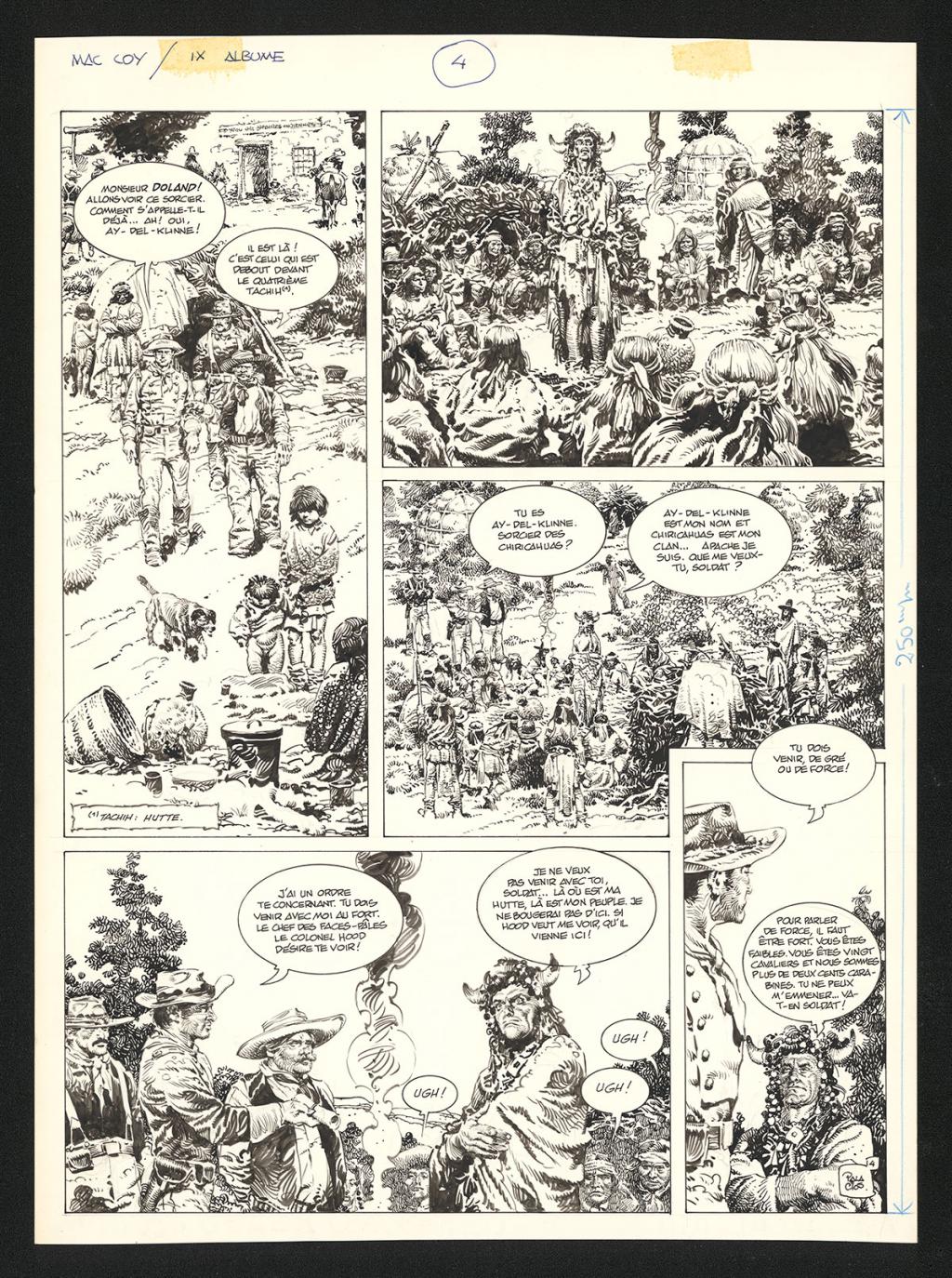 Planche originale n°4 - Antonio Hernandez Palacios - Encre de Chine sur papier - 4481