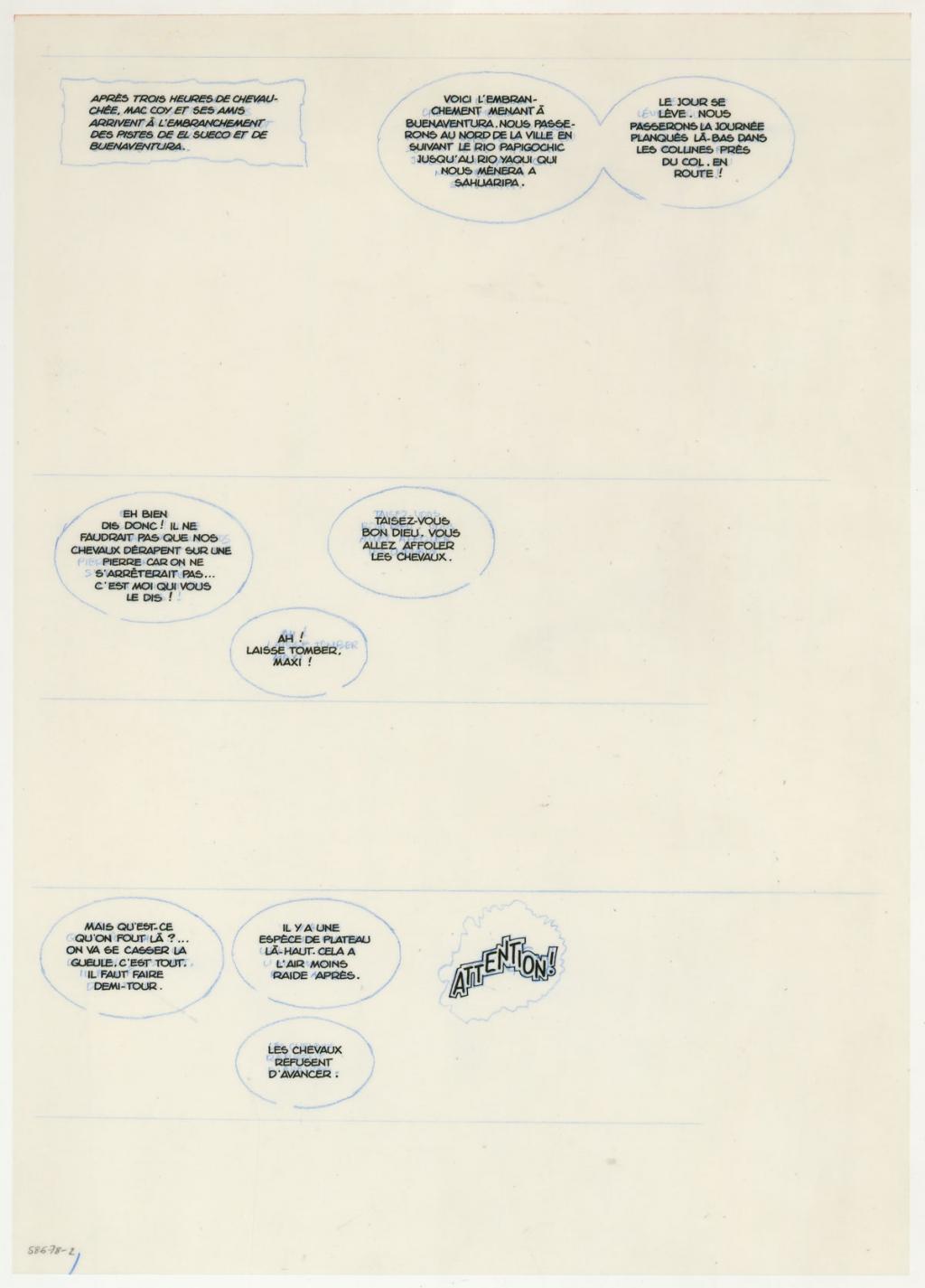 Planche originale n°22 avec son calque de texte - Antonio Hernandez Palacios - Encre de Chine sur papier - 5611
